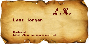 Lasz Morgan névjegykártya